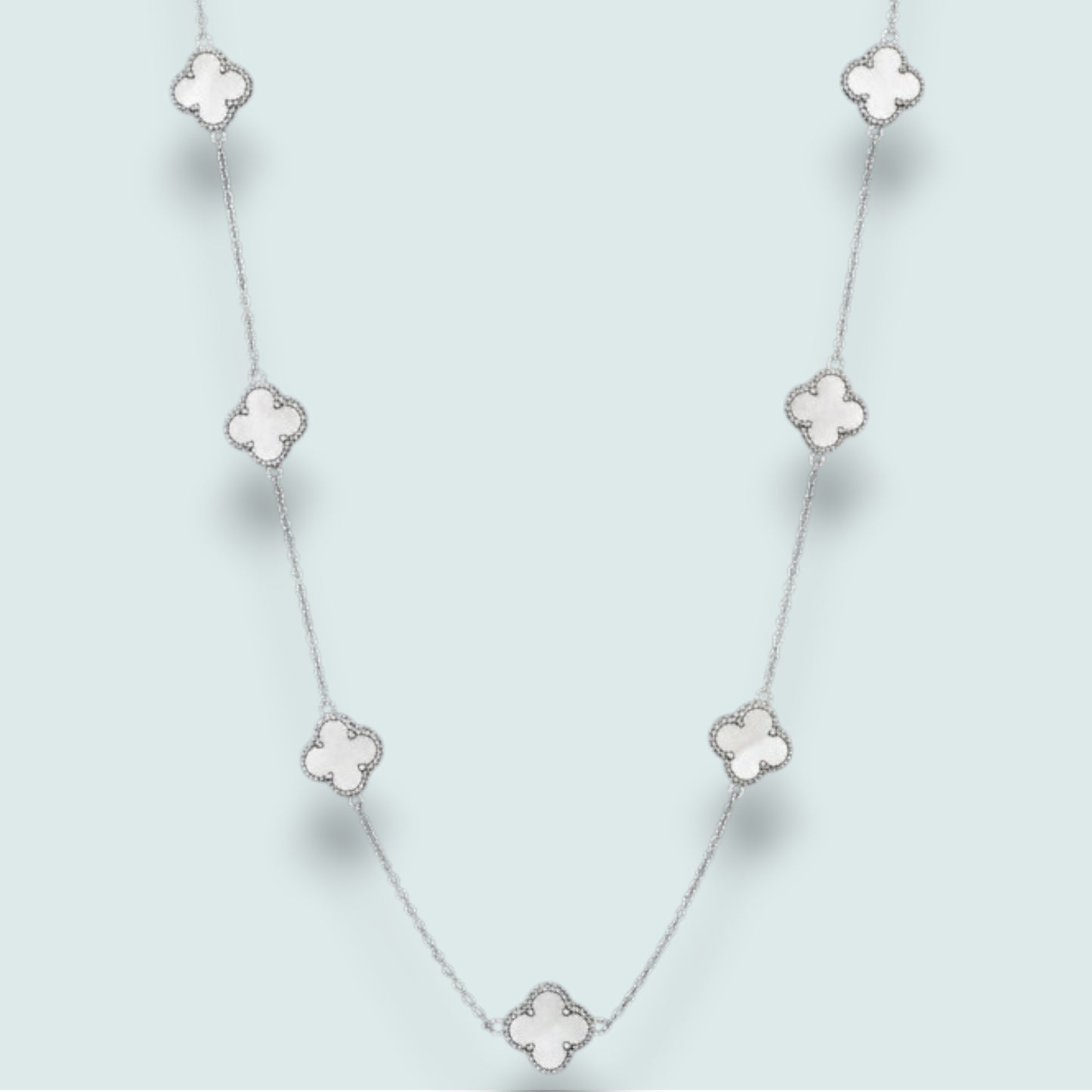 Audrey's - Two-Sided Clover Charm Necklace
