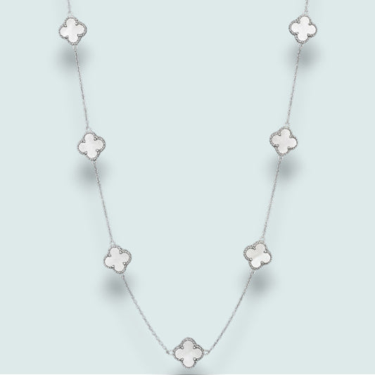 Audrey's - Two-Sided Clover Charm Necklace