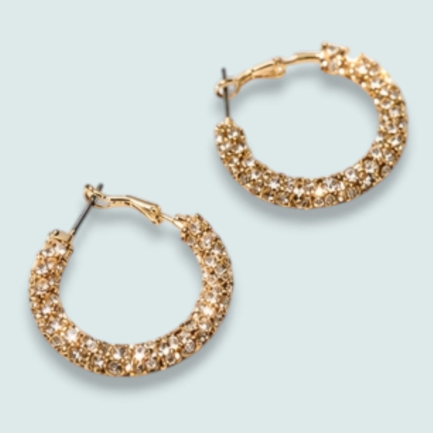 Audrey's - Sparkle Luxe Hoop Earrings