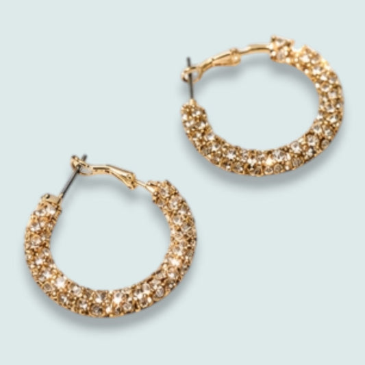 Audrey's - Sparkle Luxe Hoop Earrings