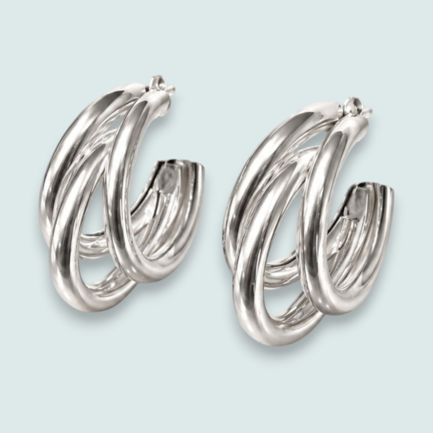 Audrey's - Triple Hoop Statement Earrings