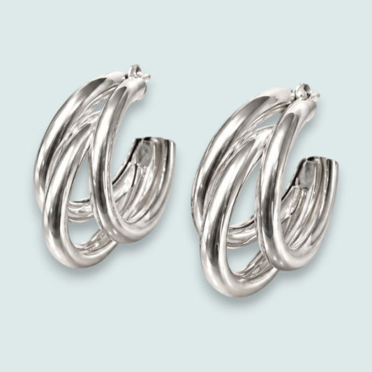Audrey's - Triple Hoop Statement Earrings