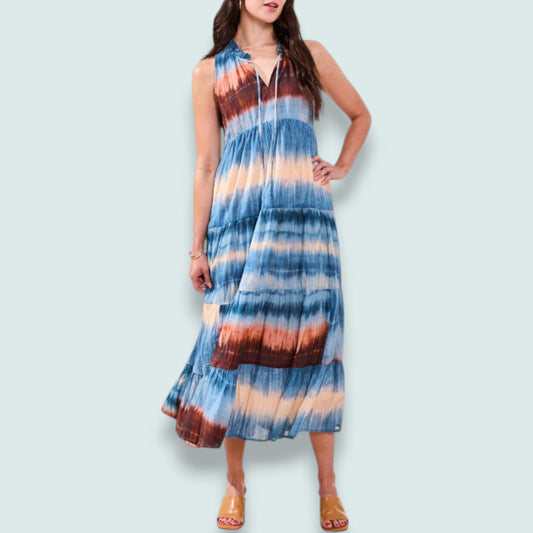 Tribal - Ombré Printed Maxi Dress