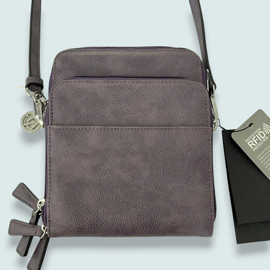 La Diva - Multi-Pocket Crossbody Travel Purse