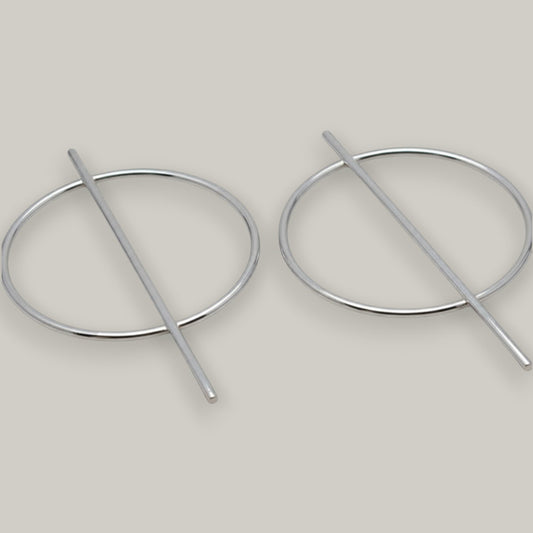 Audrey's - Linear Balance Hoop Studs
