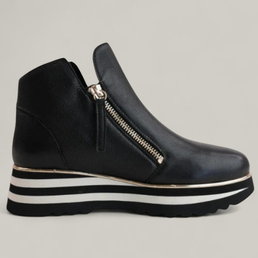 Django & Juliette - Evol Leather Wedge Bootie