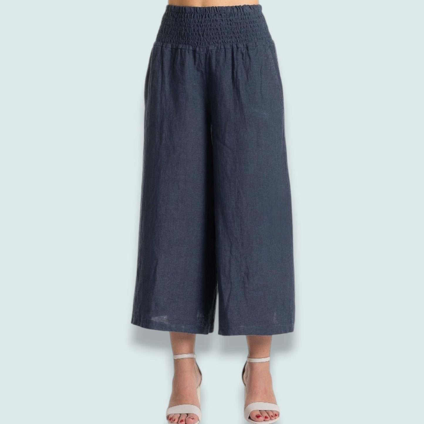 Linen Luv - Linen Palazzo Pants
