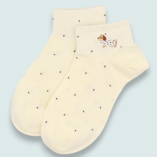 Audrey's - Dachshund Dot Ankle Socks