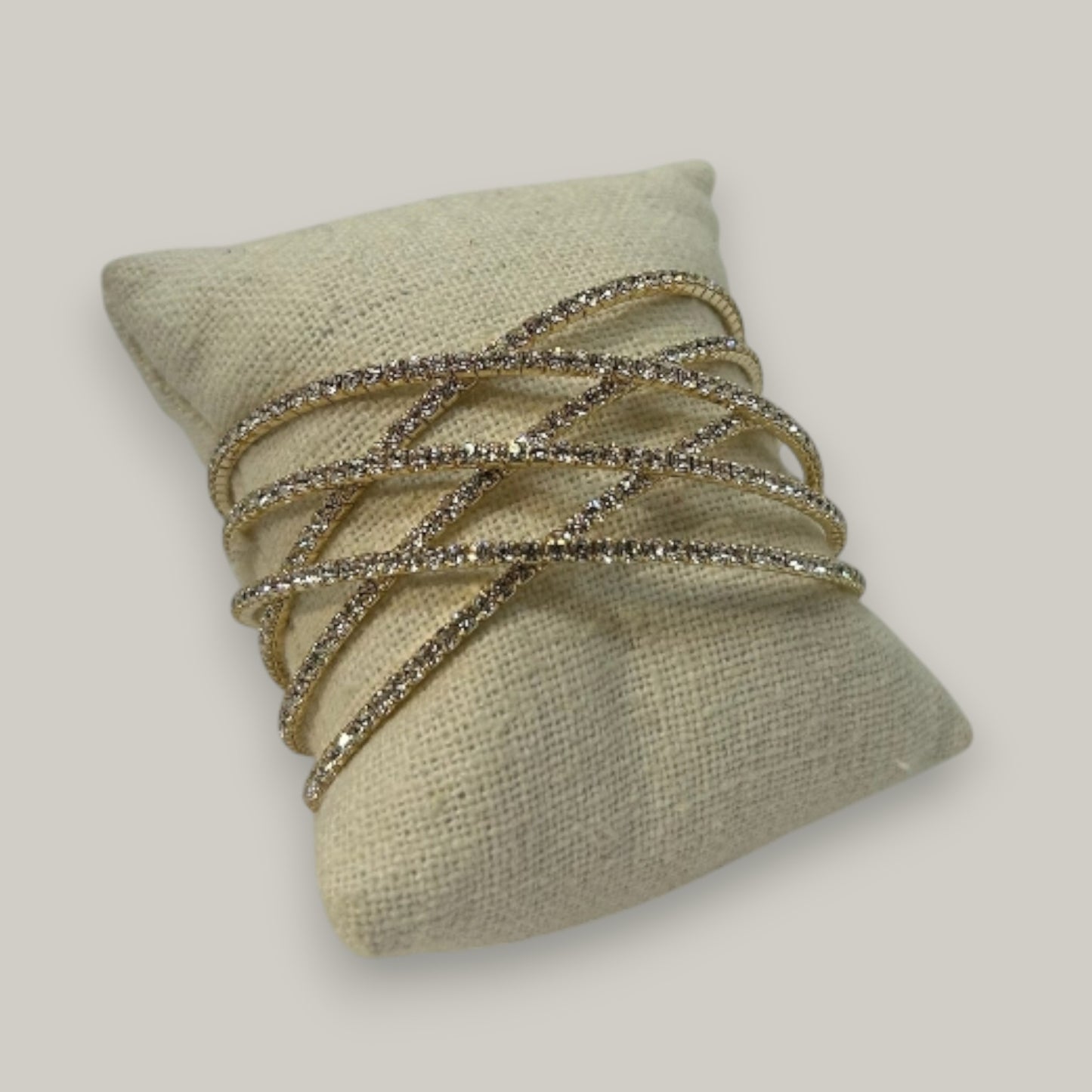 EL-KA - Crystal Crossover Bangle