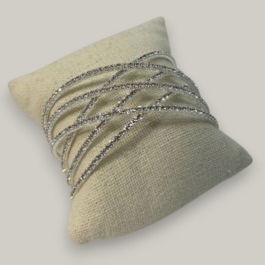 EL-KA - Crystal Crossover Bangle