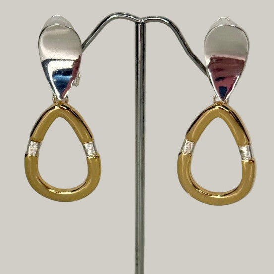EL-KA - Modern Loop Clip-On Earrings