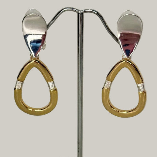 EL-KA - Modern Loop Clip-On Earrings