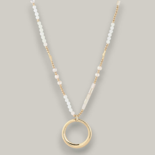 Merx - Golden Halo Beaded Necklace