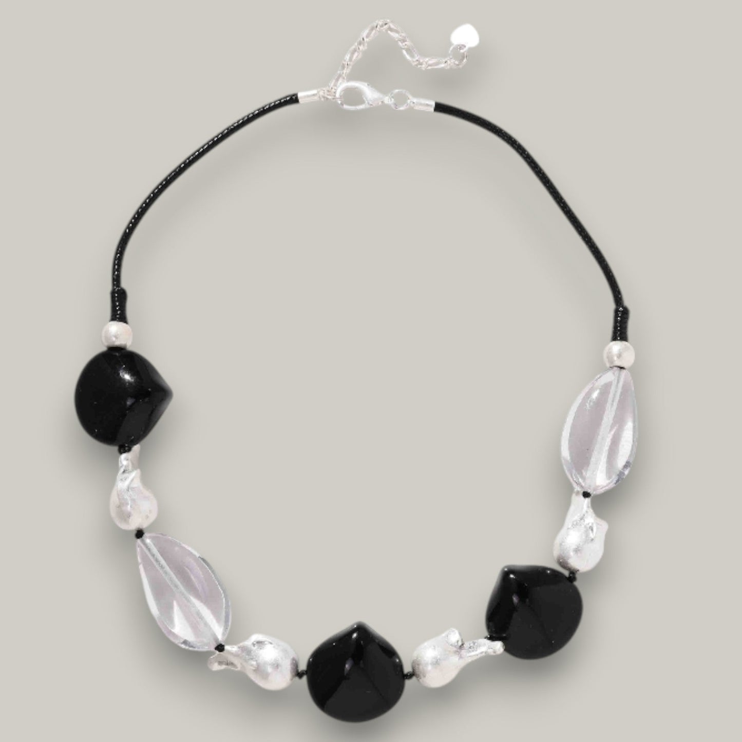 Merx - Midnight & Ice Statement Necklace
