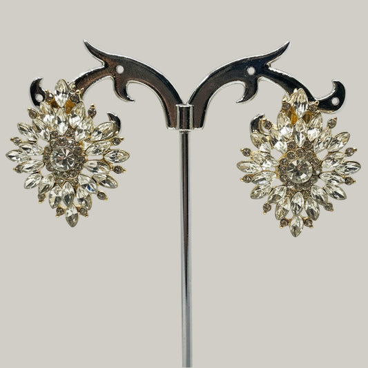 EL-KA - Golden Bloom Clip-On Earrings