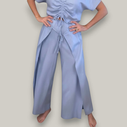 Tribal - Wrapped Front Wide-Leg Pant