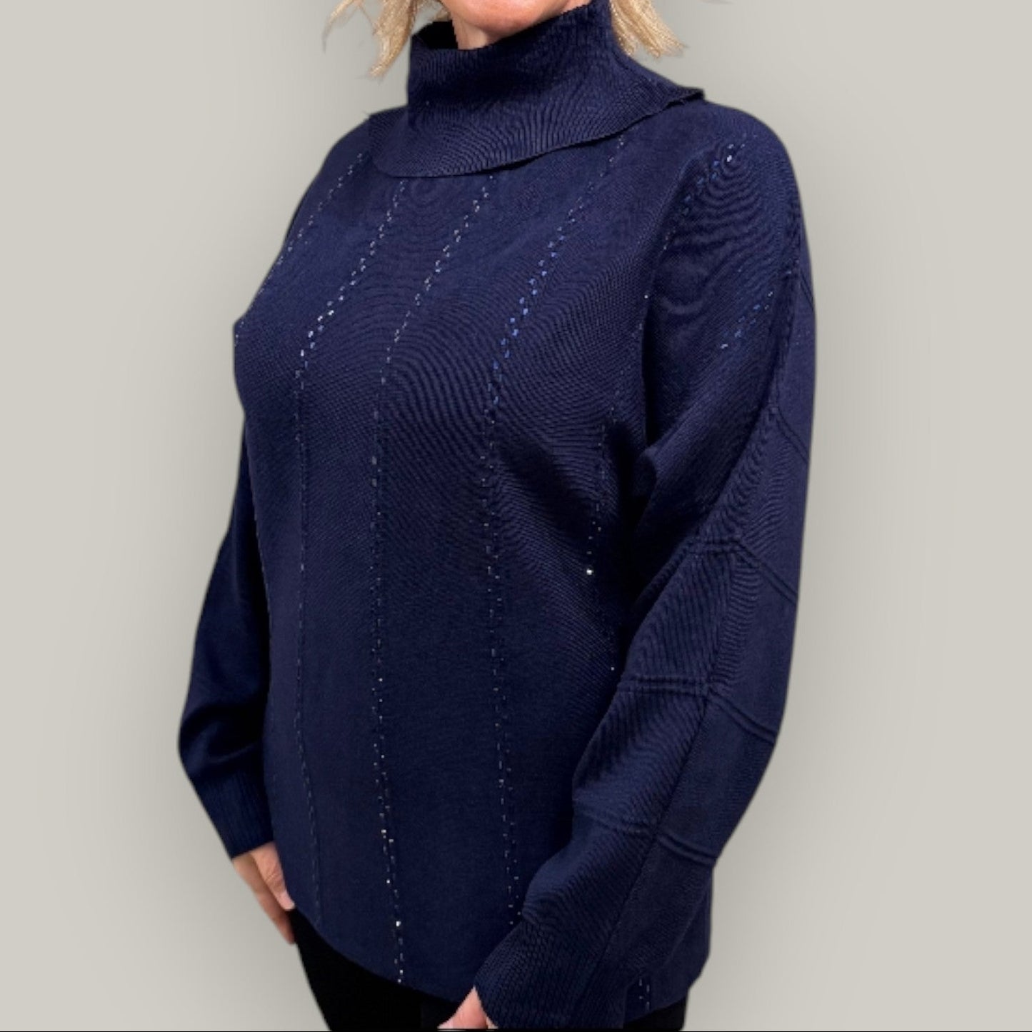 Audrey's - Deep Sea Cowl Neck Sweater