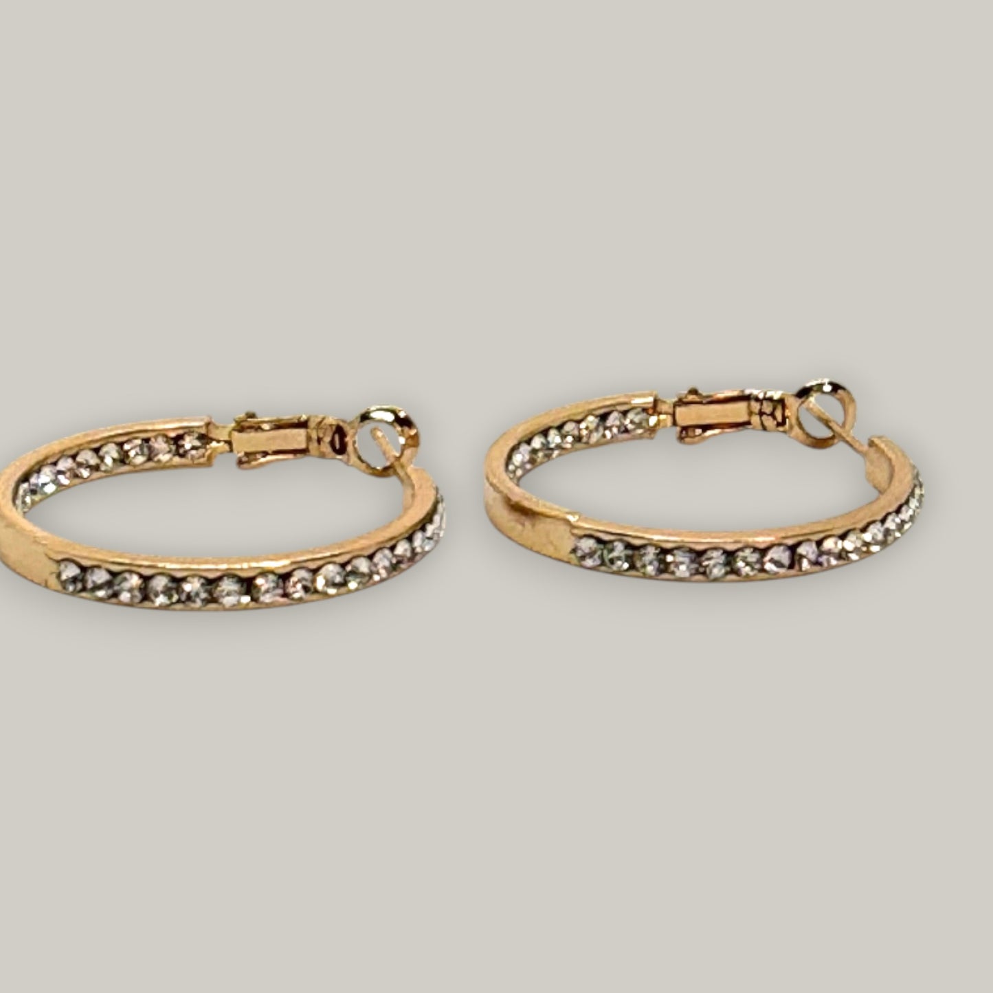 Jacqueline Kent - 30mm Round Crystal Hoops