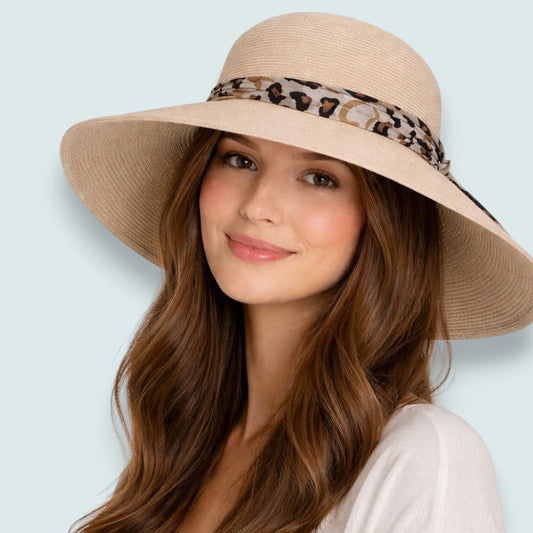 Loevenich - Large Bell Hat With Leopard Hatband
