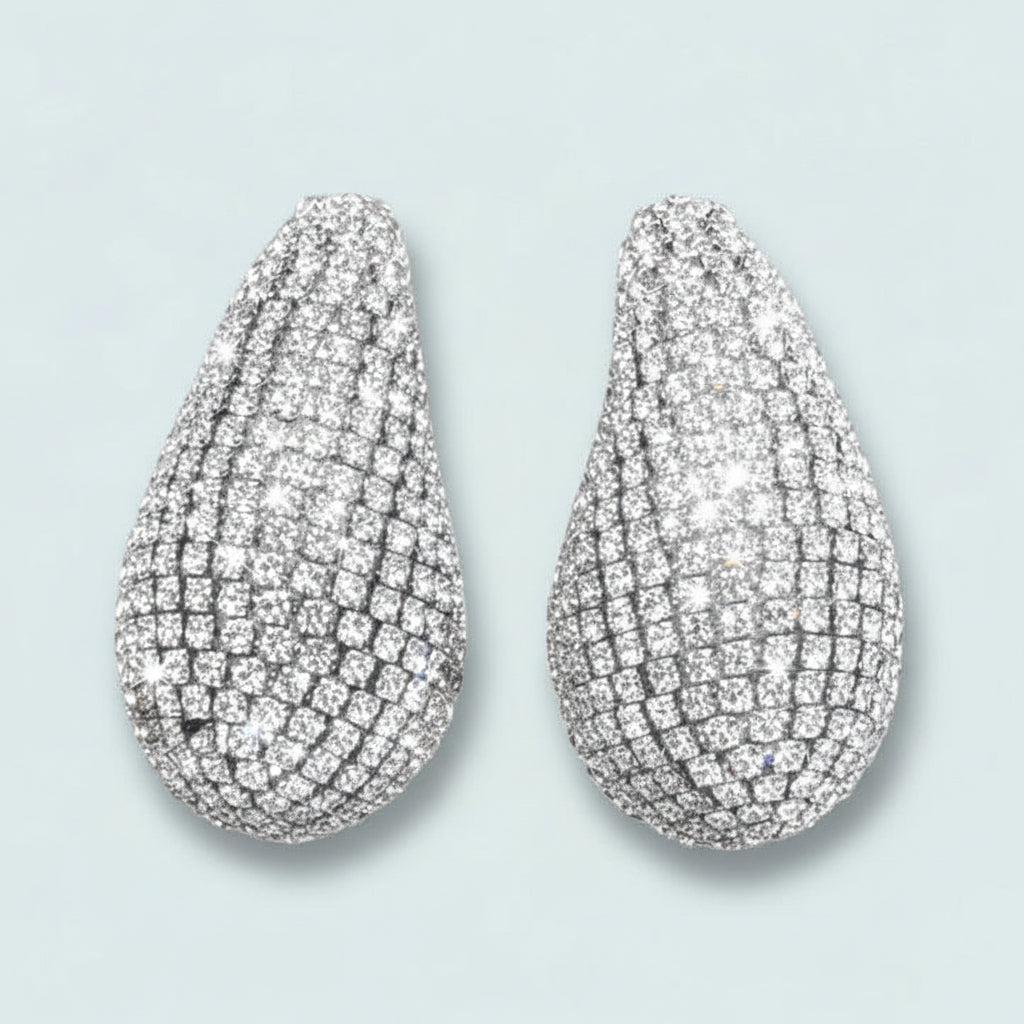 Audrey's - Radiant Teardrop Pavé Statement Earrings