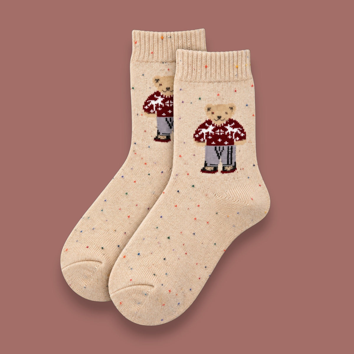 Caracol - Cozy Teddy Bear Socks