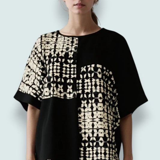 Minkas - Modern Mosaic Patchwork Top