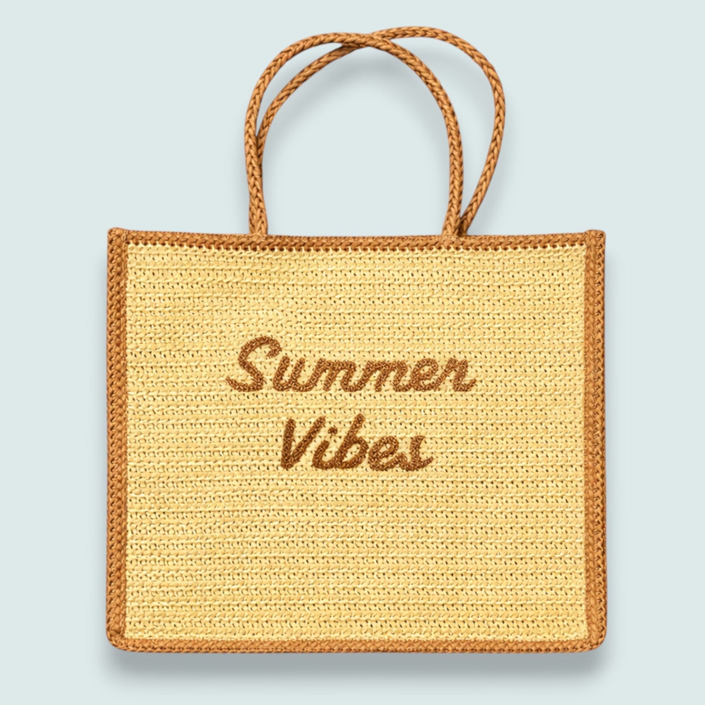 Audrey's - “Summer Vibes” Woven Tote
