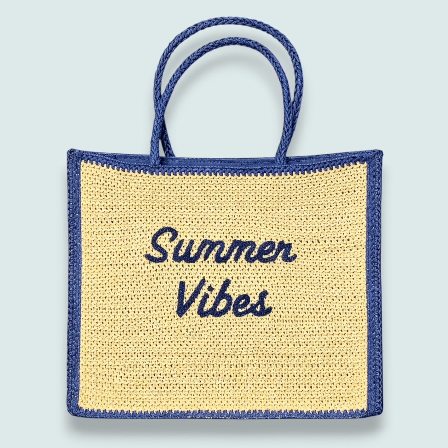Audrey's - “Summer Vibes” Woven Tote