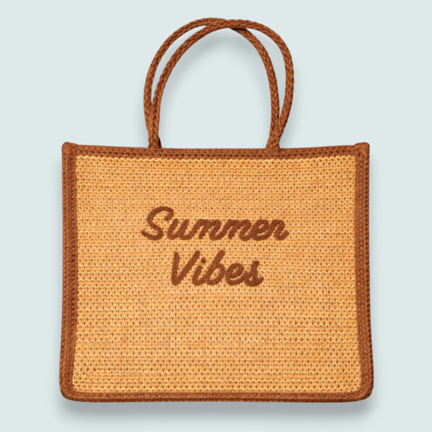 Audrey's - “Summer Vibes” Woven Tote
