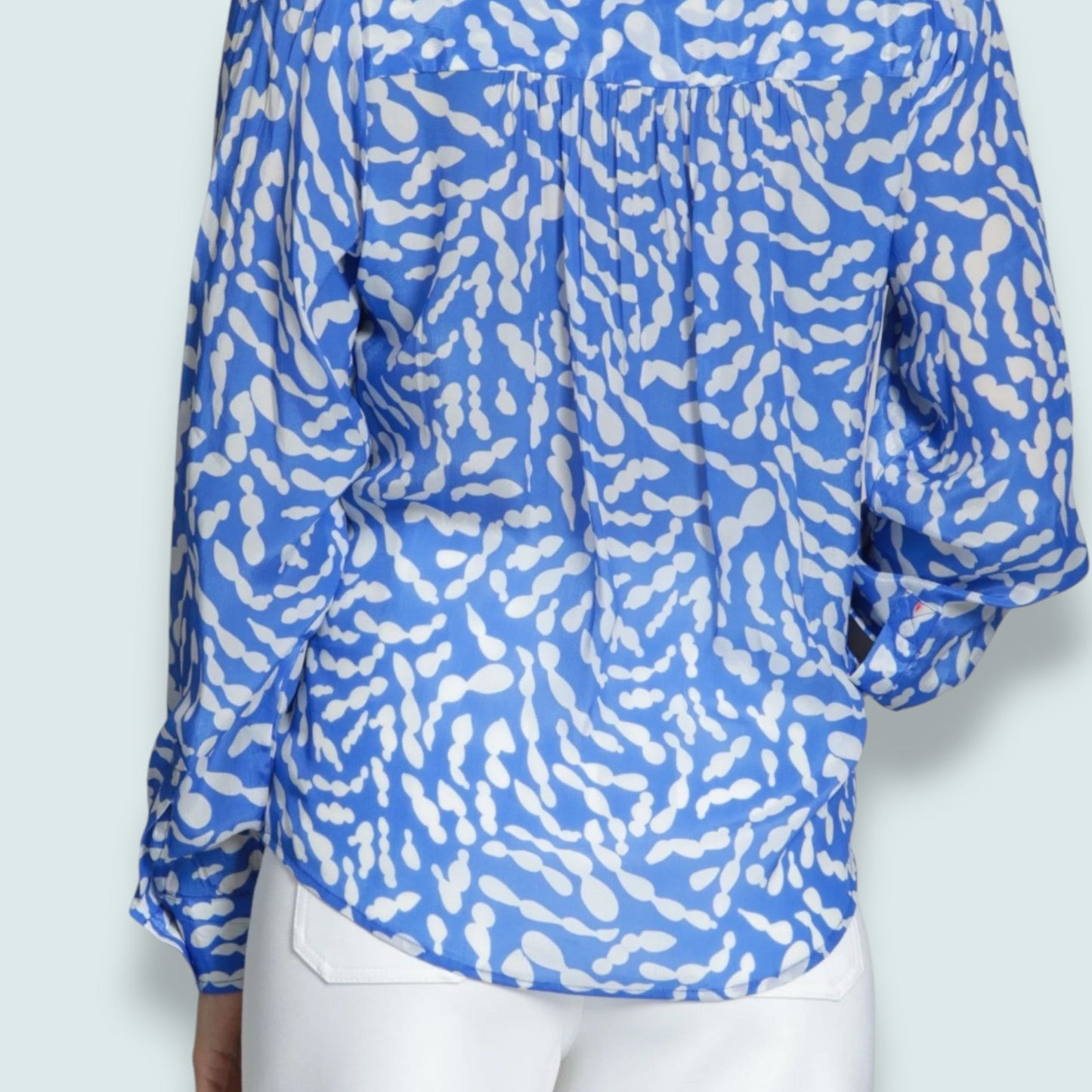 APNY - Ruffle Half Placket Blouse