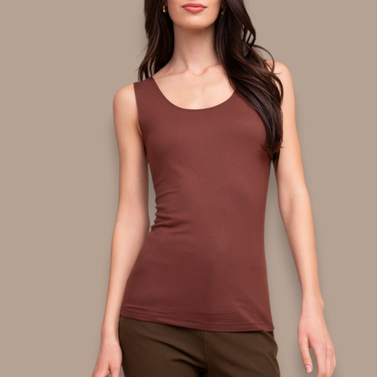 Alison Sheri - Essential Scoop Neck Tank Top