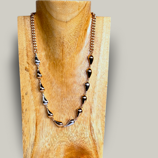 Red Coral - Tear Drop Necklace