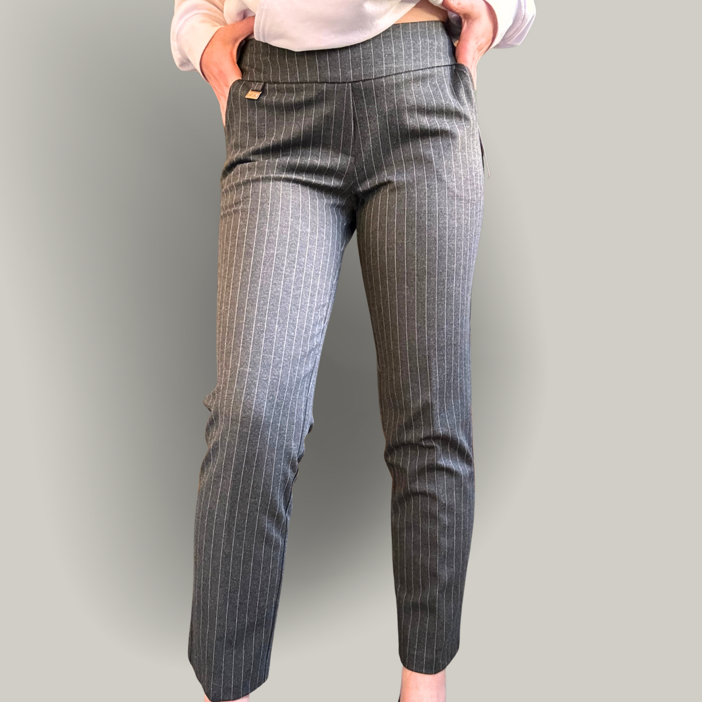 Lasania - Pin Stripe Dress Pants (Petite)