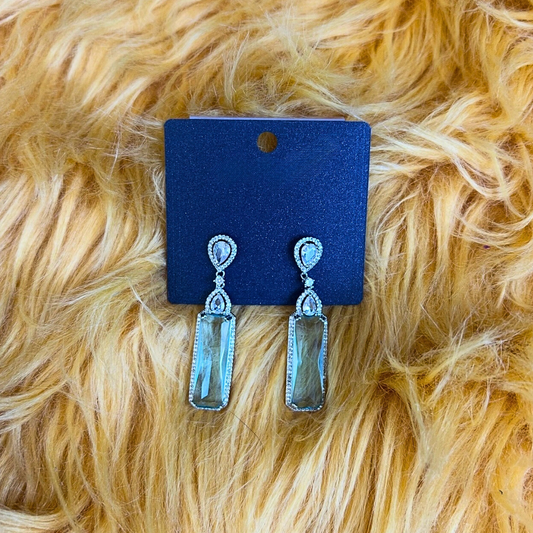 Jacqueline Kent - Rectangular Gem Earrings