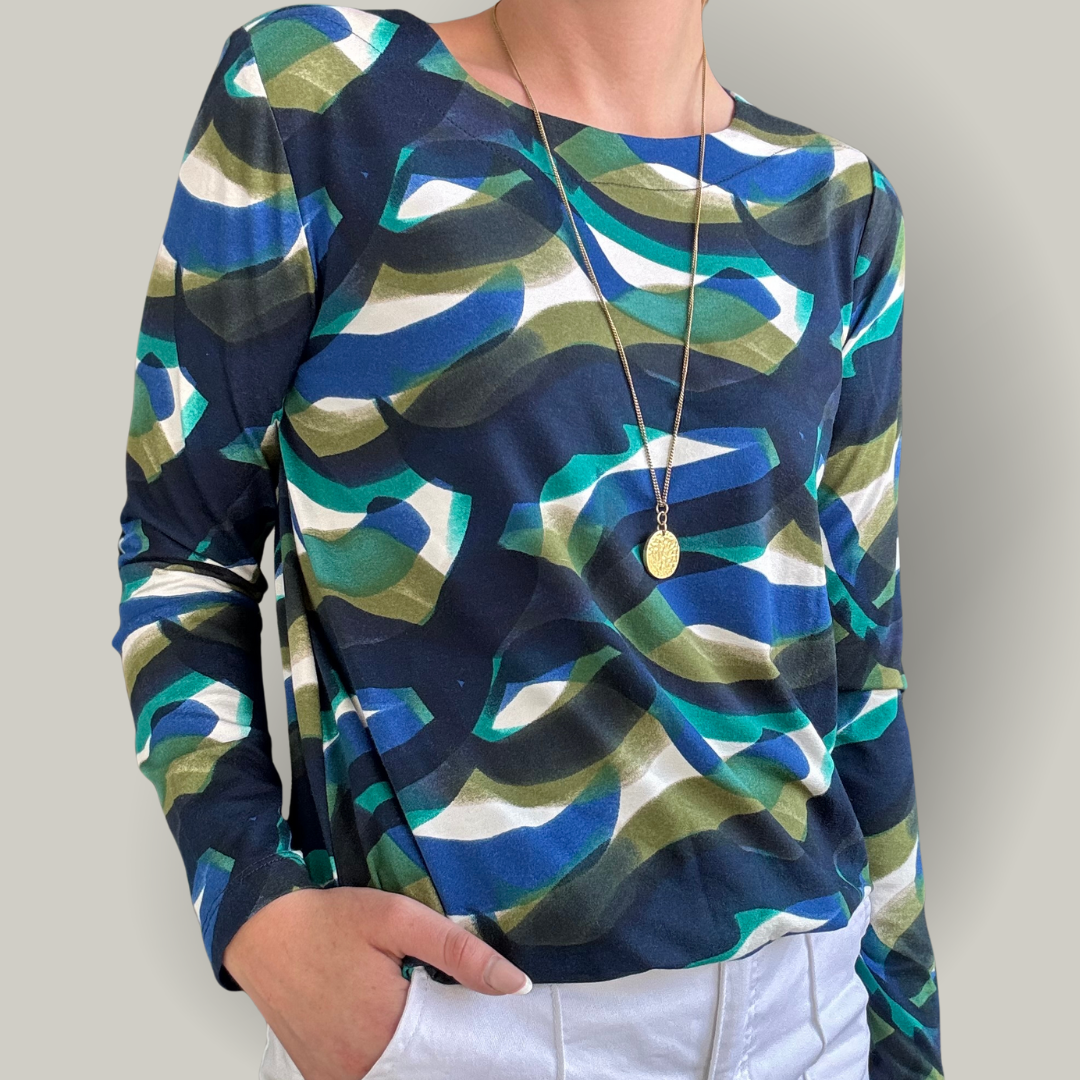 Sunday - Abstract Long Sleeve Top