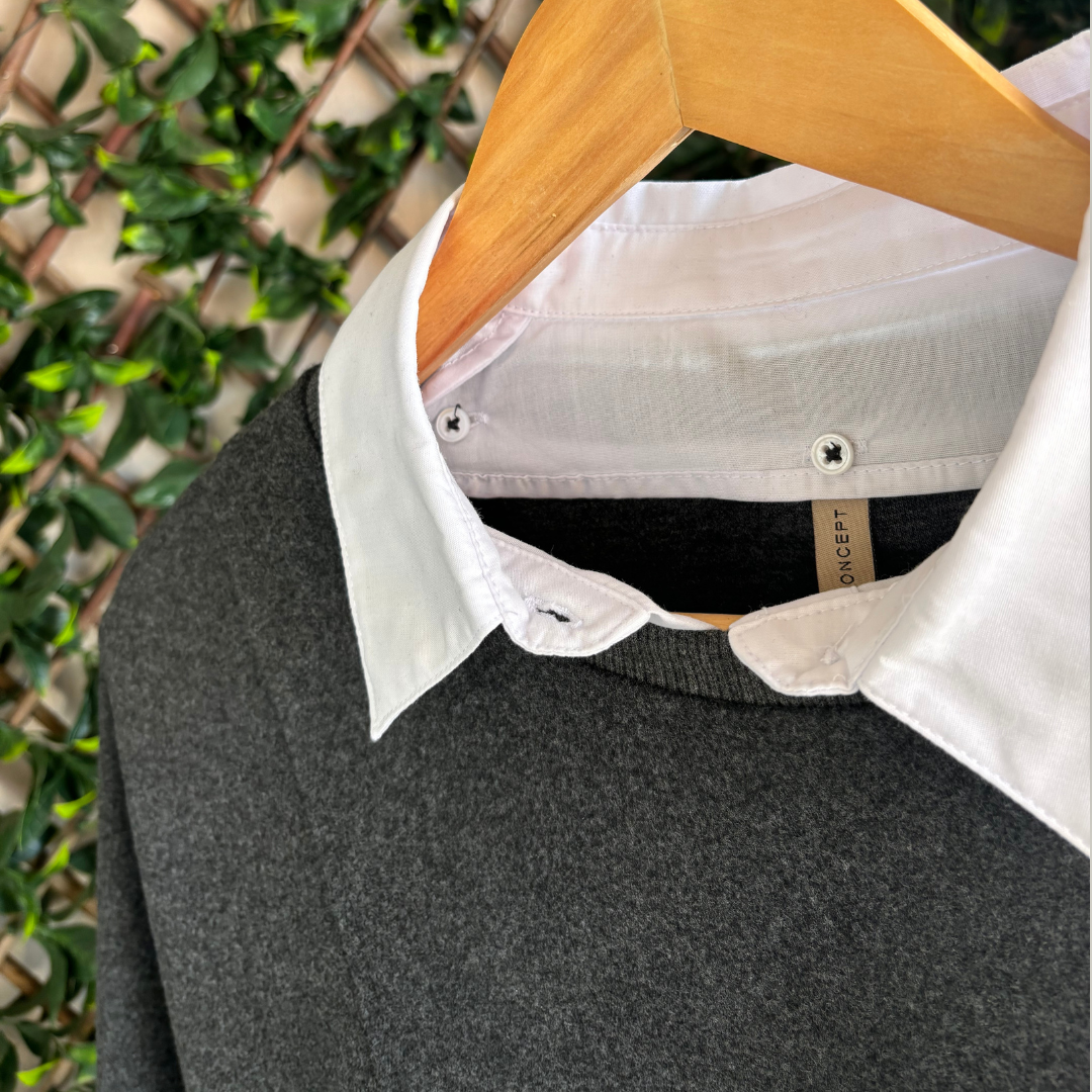 Soya Concept - Shirt Collar Sweater