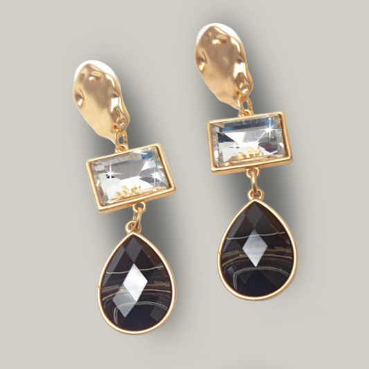 Jacqueline Kent - Bling Gem Stone Dangly Earring