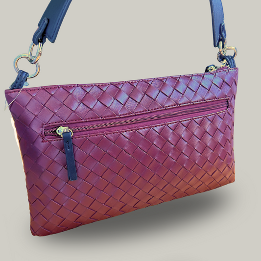 Inzi - Quilted Faux Leather Clutch