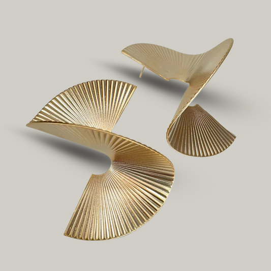 Jacqueline Kent - Golden Fan Earrings