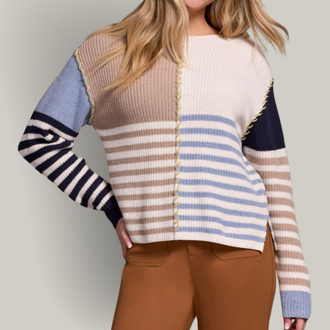 Tribal - Long Sleeve Boat Neck Sweater
