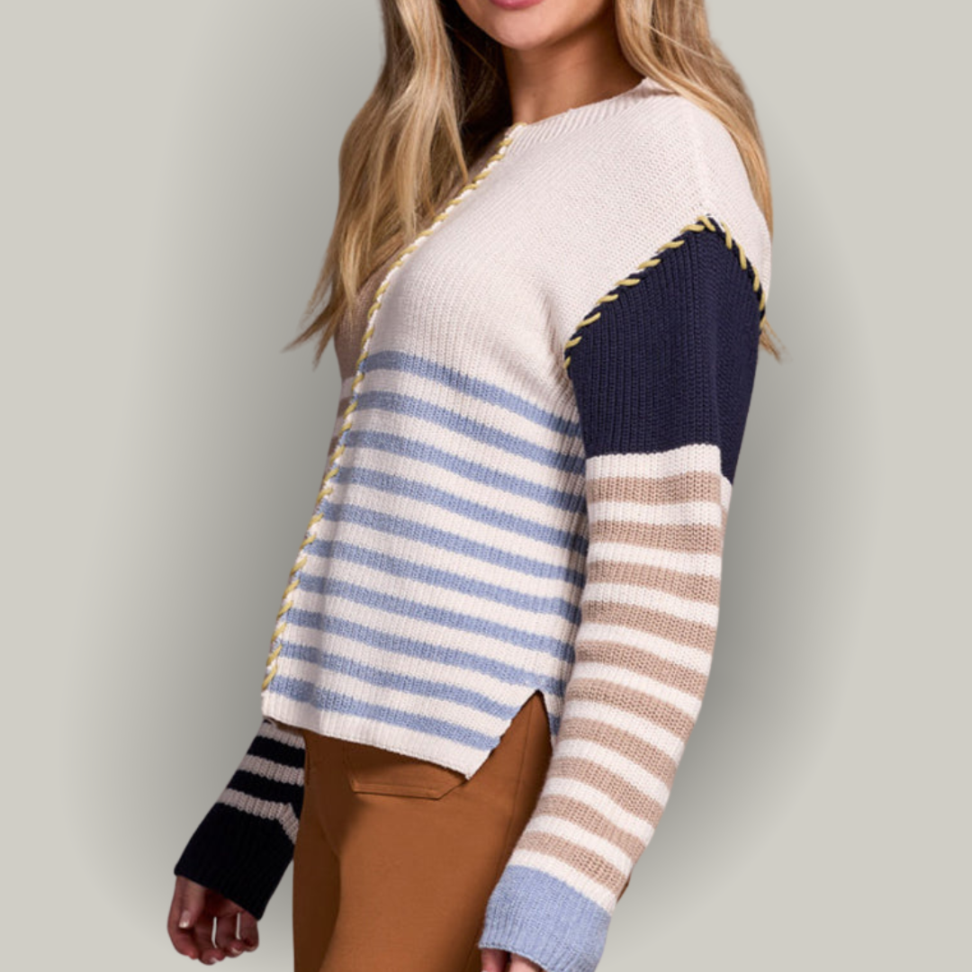 Tribal - Long Sleeve Boat Neck Sweater