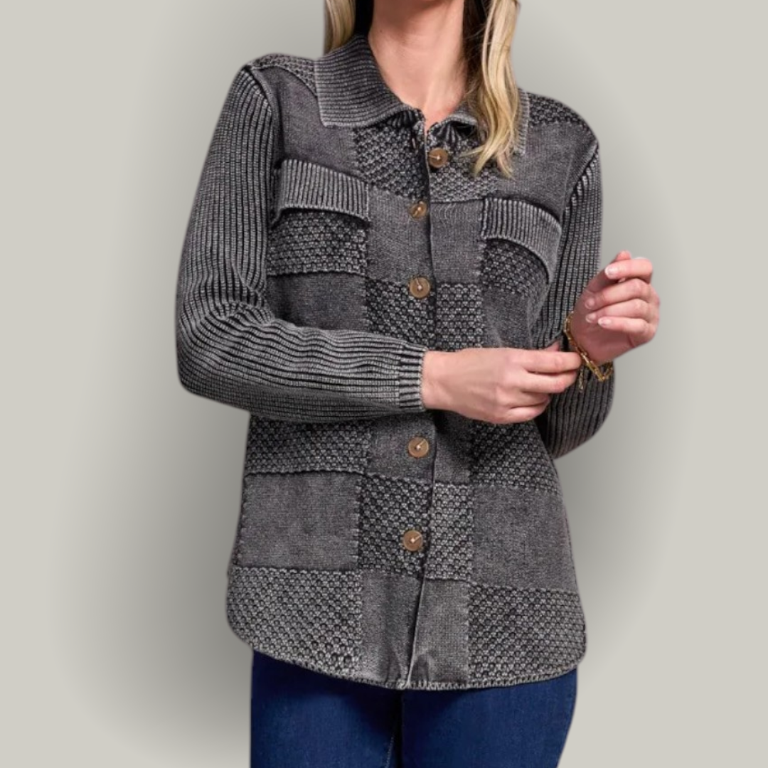 Tribal - Special Wash Sweater Shacket