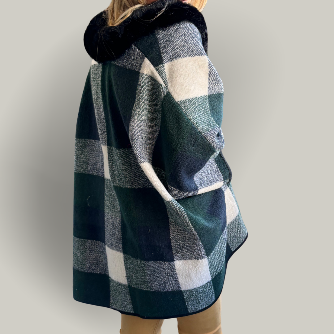 Alina - Patterned Poncho