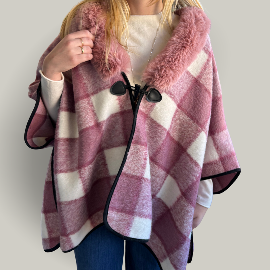 Alina - Patterned Poncho