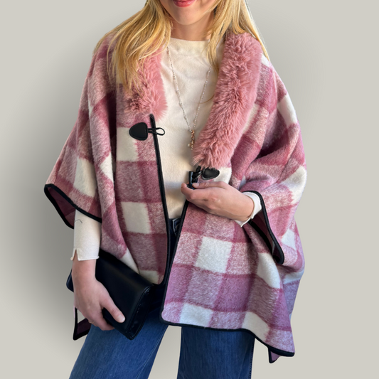 Alina - Patterned Poncho