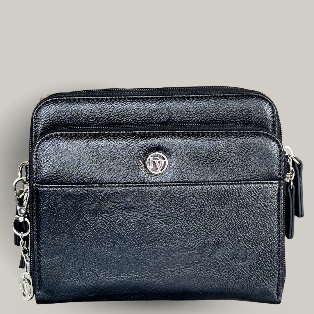 La Diva - Top Zip Crossbody Purse