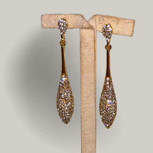 Evershine - Slim Dangly Stud Earrings