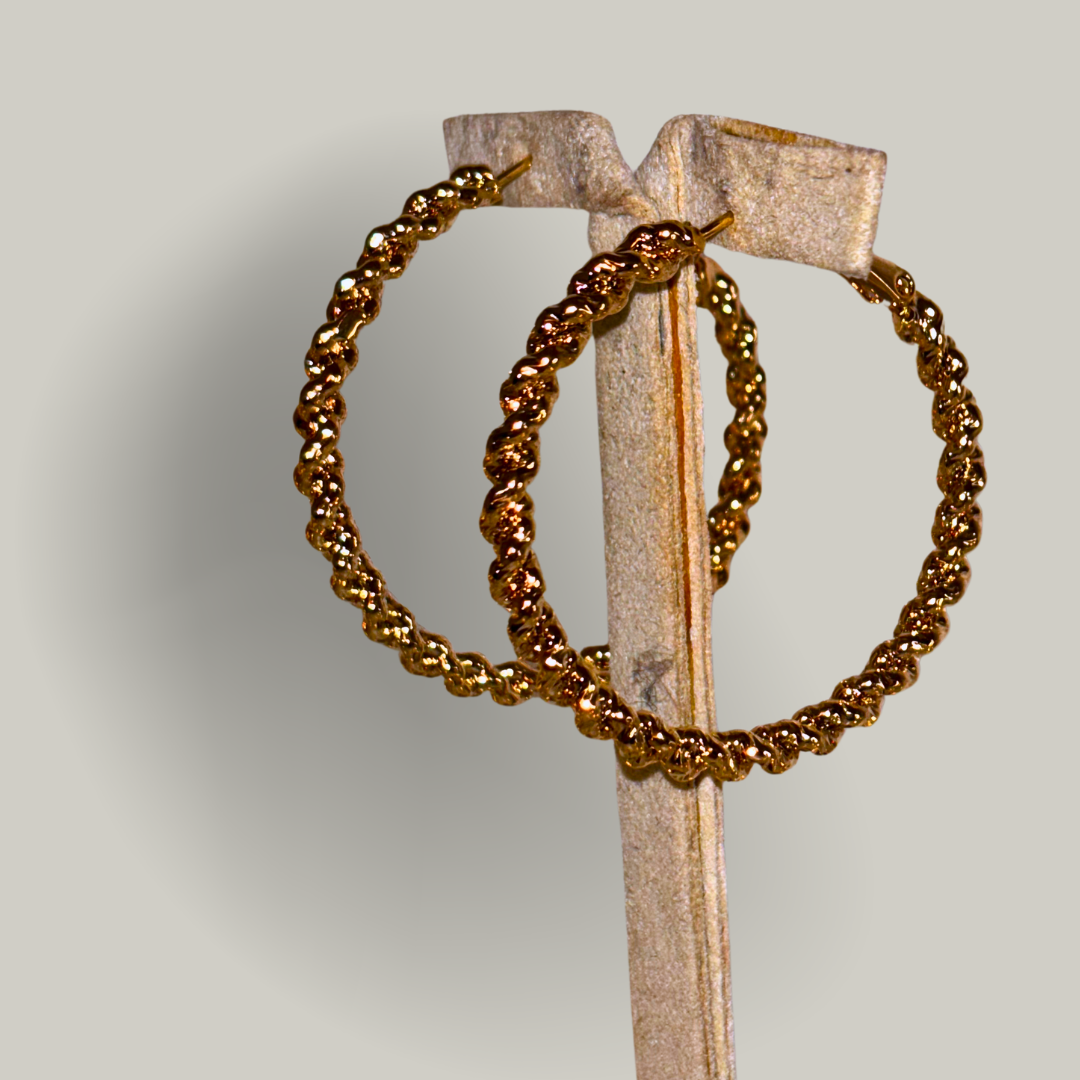 Evershine - Twisted Hoop Earrings