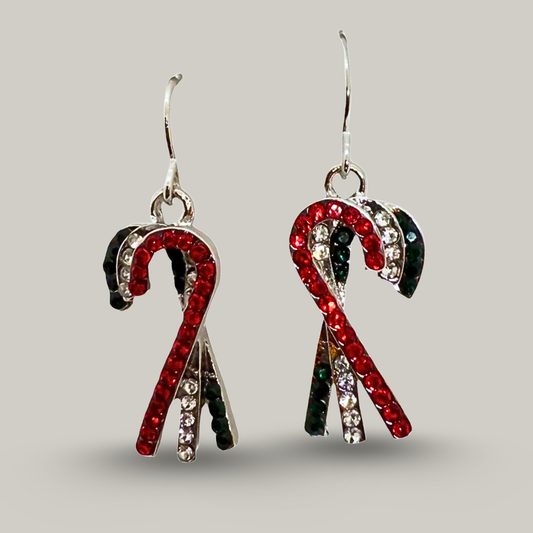Audrey's - Triple Candy Cane Earrings