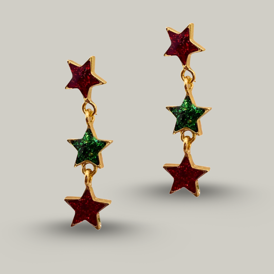 Audrey's - Star Stud Dangle Earrings